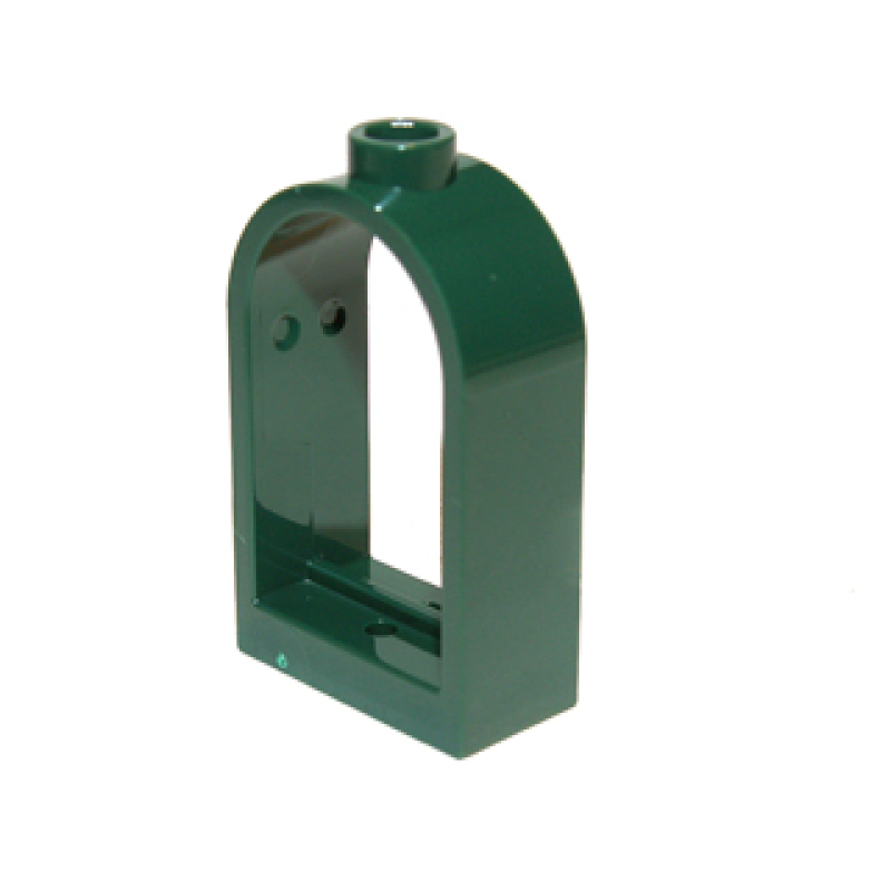 Raam 1x2x2 2/3 ronde bovenkant Dark Green